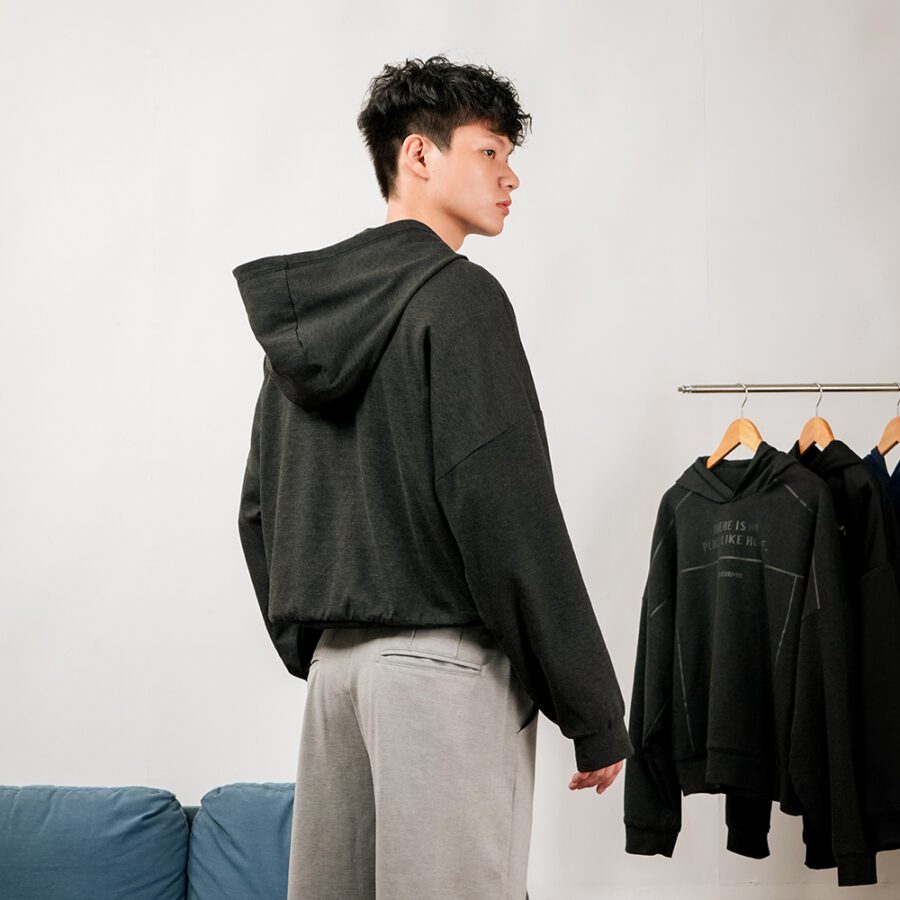 SISBURMA NPLH Double-Layer Reversible Rectangle Hoodie - Image 16