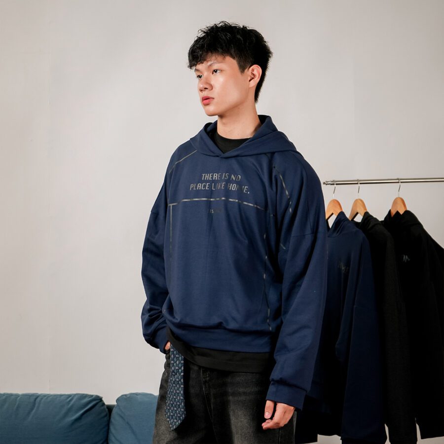 SISBURMA NPLH Double-Layer Reversible Rectangle Hoodie - Image 12