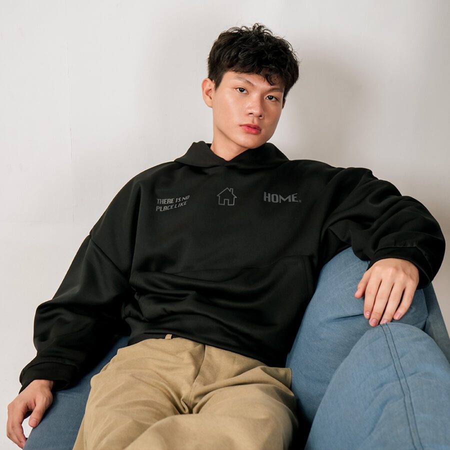 SISBURMA NPLH Double-Layer Reversible Rectangle Hoodie - Image 7