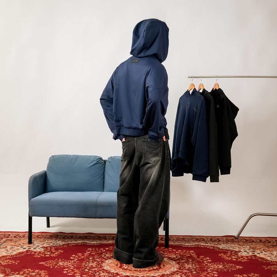 SISBURMA NPLH Double-Layer Reversible Rectangle Hoodie - Image 14
