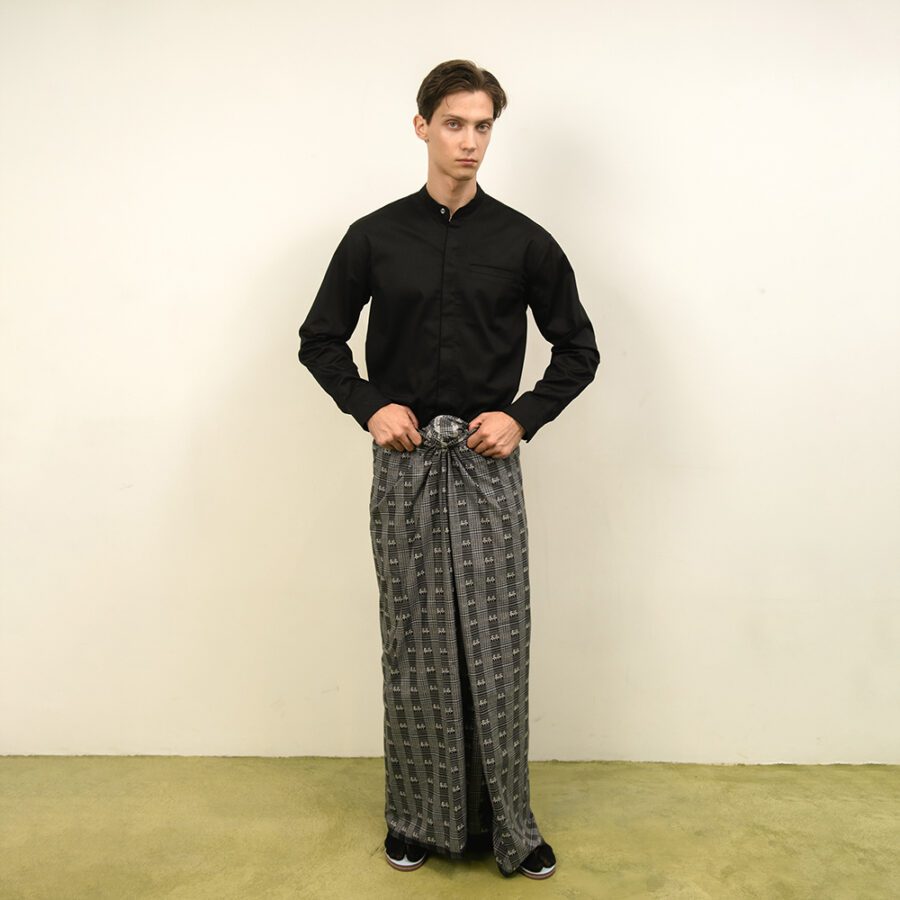 Yangoodsisburma Regular Fit Stand-Up Collar Shirt - Image 5