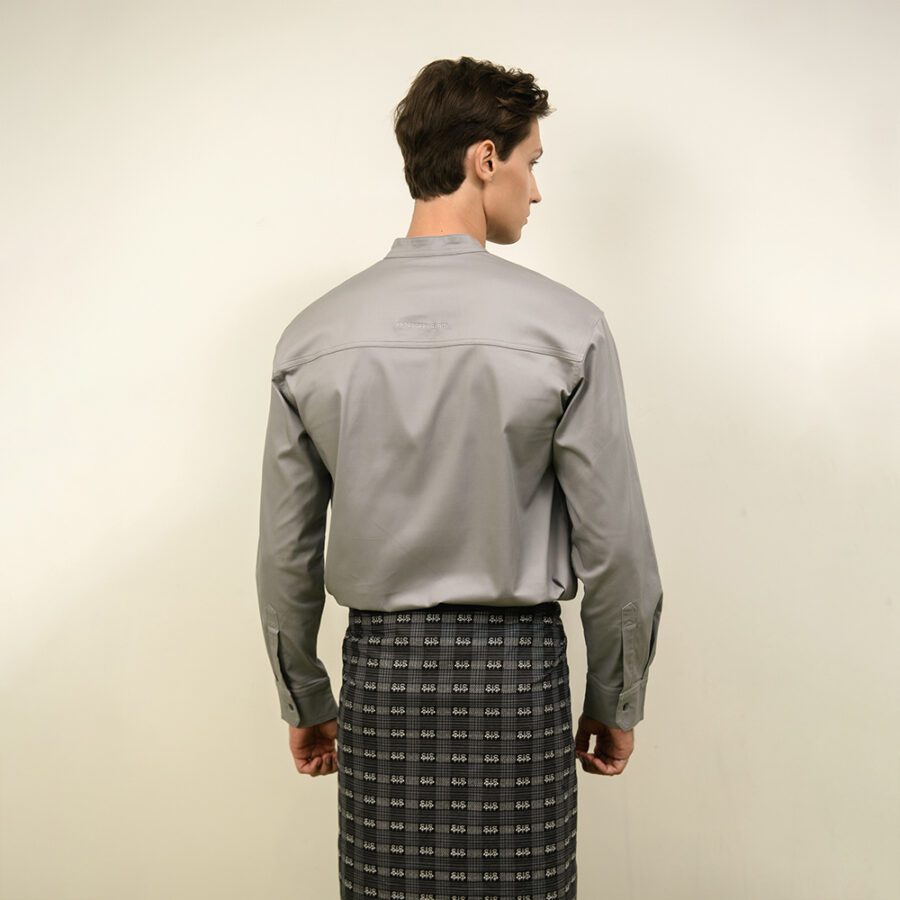Yangoodsisburma Regular Fit Stand-Up Collar Shirt - Image 10