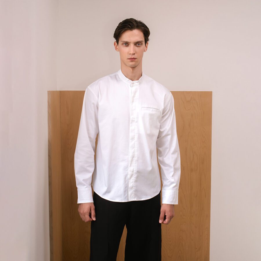 Yangoodsisburma Regular Fit Stand-Up Collar Shirt - Image 13