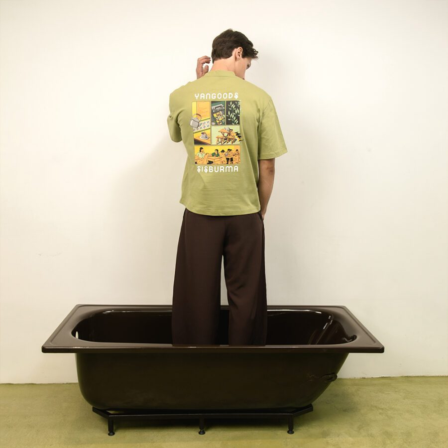 Yangoodsisburma Tea Edit Cotton Tee - Image 2