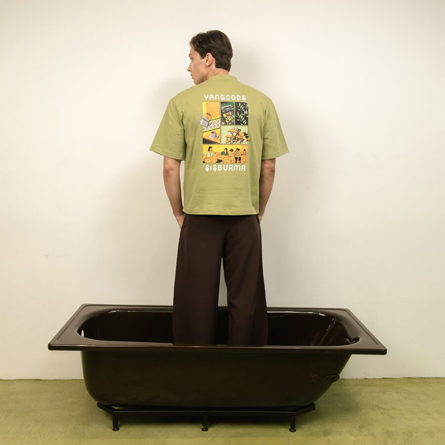 Yangoodsisburma Tea Edit Cotton Tee - Image 4