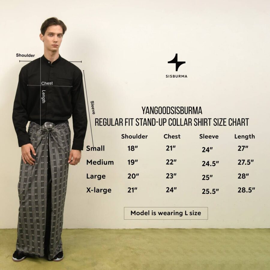 Yangoodsisburma Regular Fit Stand-Up Collar Shirt - Image 15