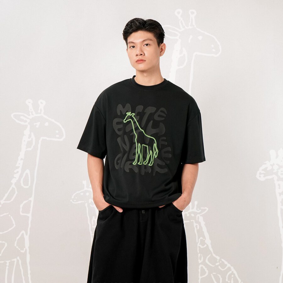 Meet The New Giraffe Vol.3 Cropped Boxy T-Shirt - Image 7