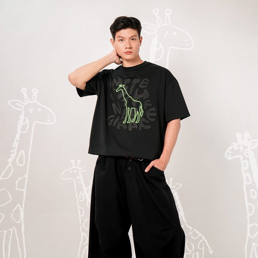 Meet The New Giraffe Vol.3 Cropped Boxy T-Shirt