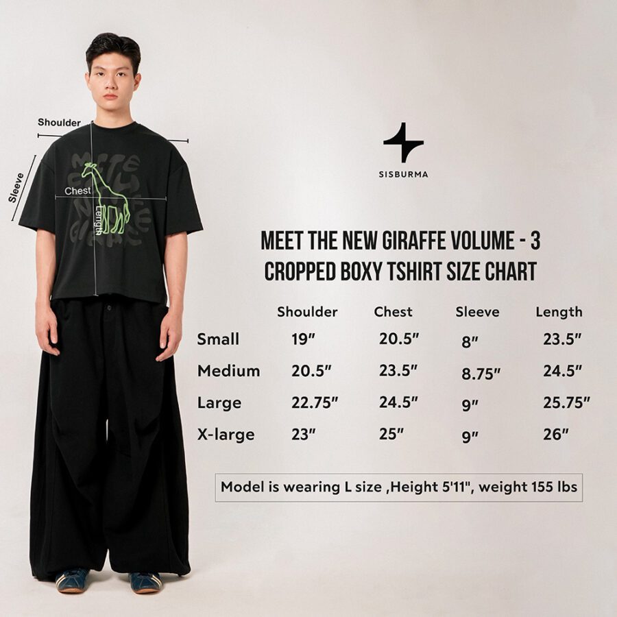 Meet The New Giraffe Vol.3 Cropped Boxy T-Shirt - Image 13