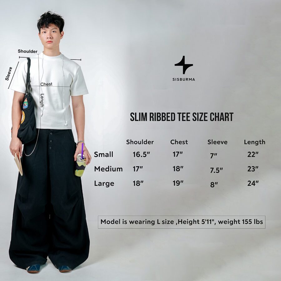 SISBURMA Slim Rib Tee - Image 32
