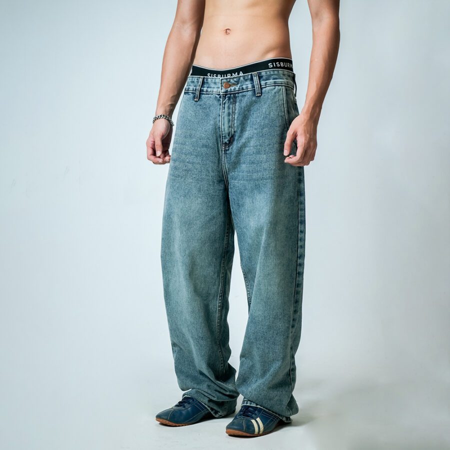 SISBURMA Chill Fit Washed Jean - Image 4