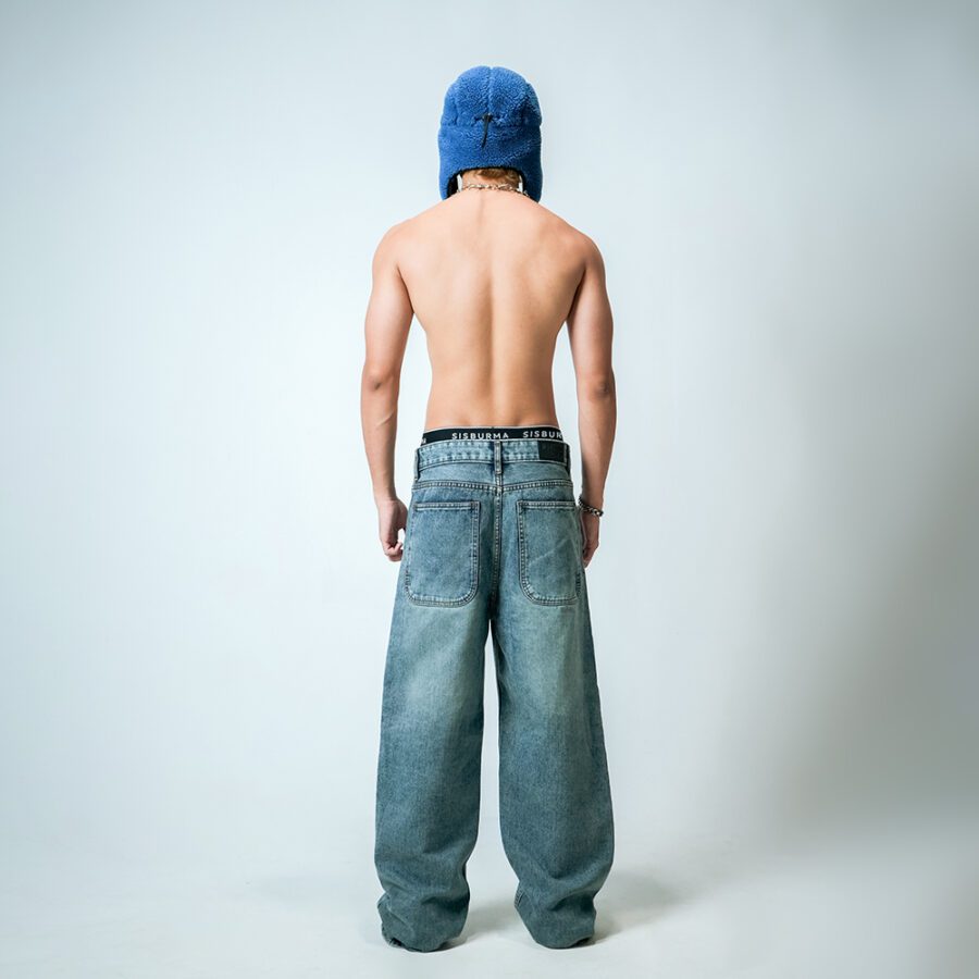 SISBURMA Chill Fit Washed Jean - Image 5