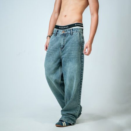 SISBURMA Chill Fit Washed Jean
