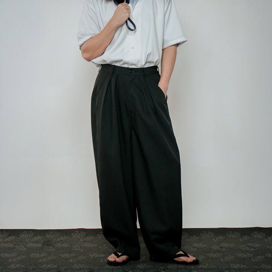 Pleated Wide-Leg Flow Pants - Image 13