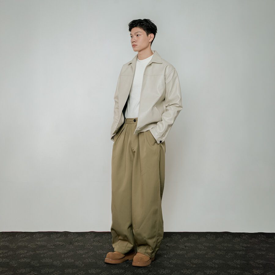 Pleated Wide-Leg Flow Pants - Image 7