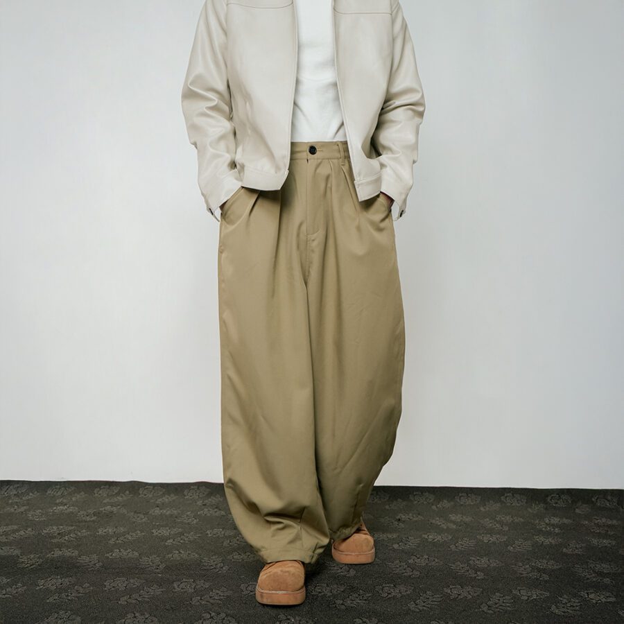 Pleated Wide-Leg Flow Pants - Image 6