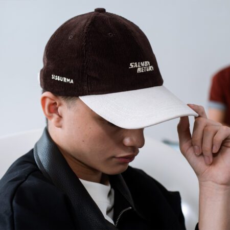 SISBURMA Salmon Run Corduroy Cap