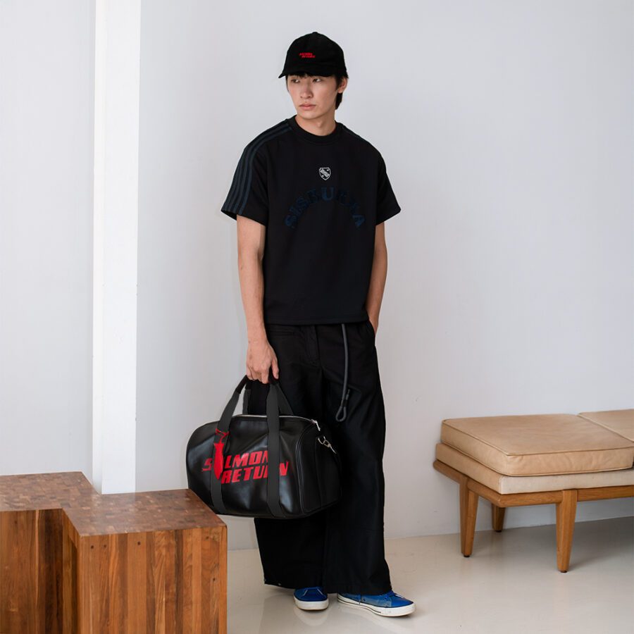 SISBURMA Salmon Run Leather Duffel Bag - Image 3