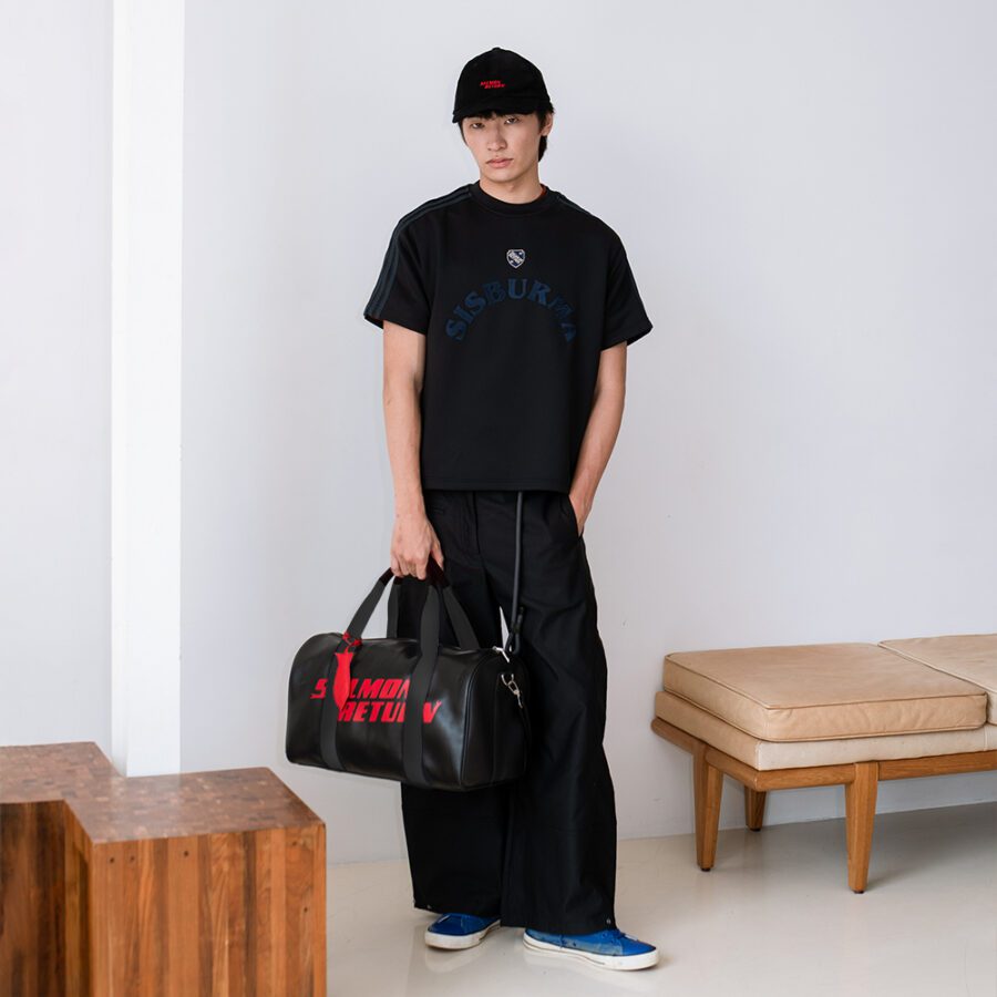 SISBURMA Salmon Run Leather Duffel Bag - Image 5