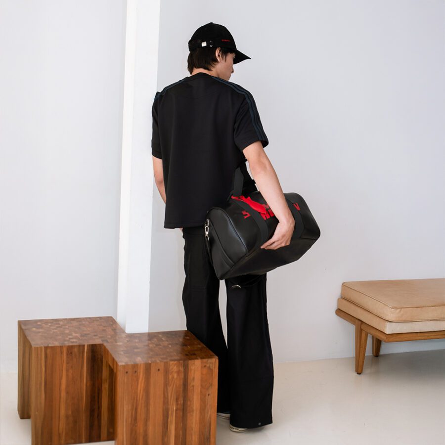 SISBURMA Salmon Run Leather Duffel Bag - Image 7