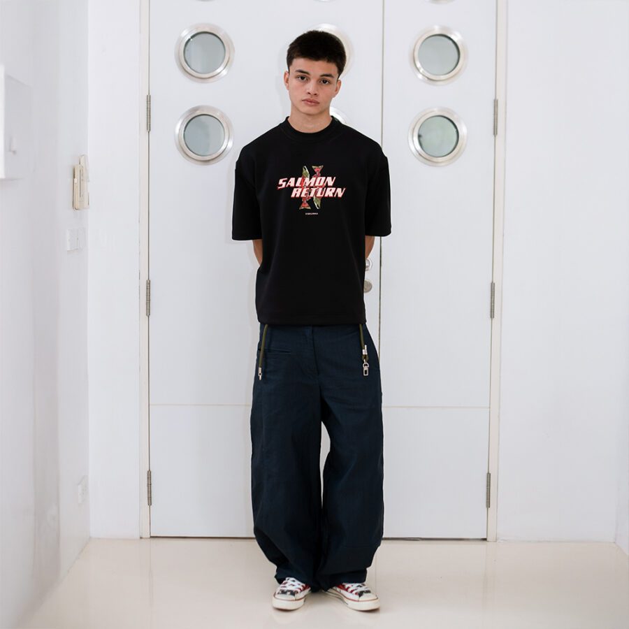 SISBURMA Salmon Run Graphic Tee - Image 4