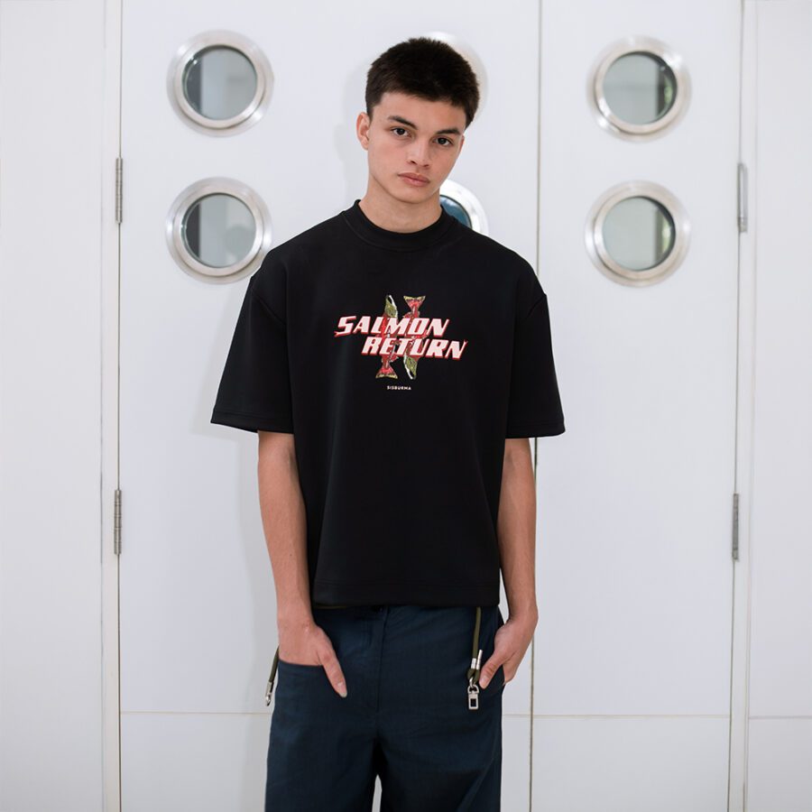 SISBURMA Salmon Run Graphic Tee - Image 7