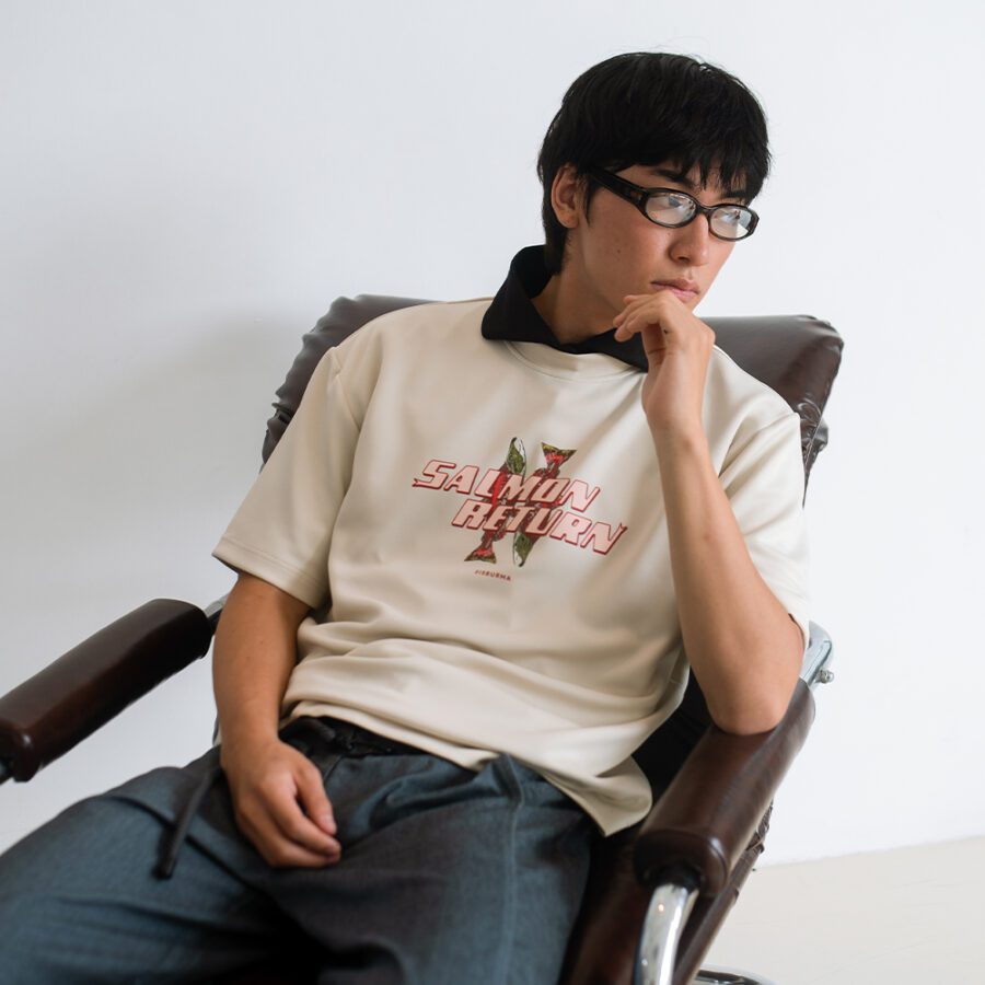 SISBURMA Salmon Run Graphic Tee - Image 8