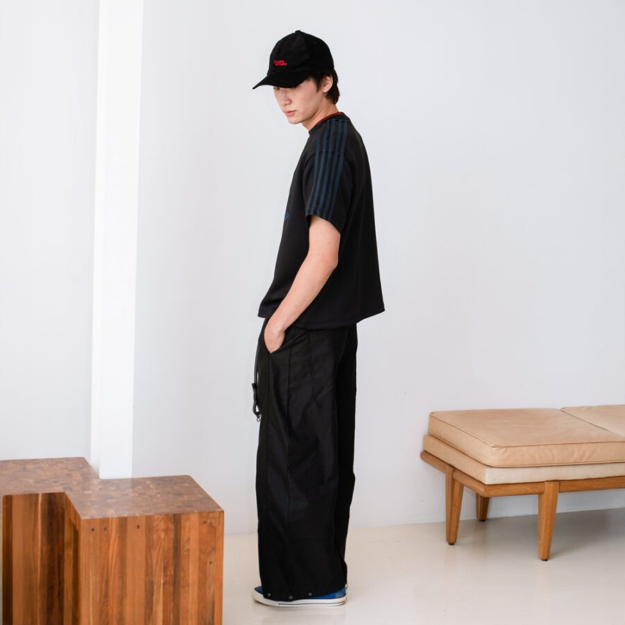SISBURMA Salmon Run Retro Track Cropped Tee - Image 7