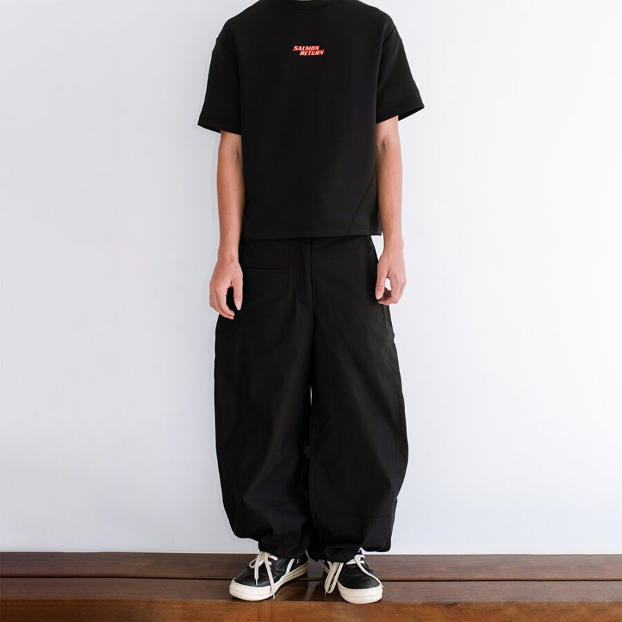 SISBURMA Salmon Run Wide-Leg Scimitar Jeans - Image 2