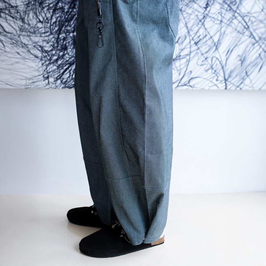 SISBURMA Salmon Run Wide-Leg Scimitar Jeans - Image 9