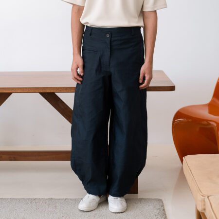 SISBURMA Salmon Run Wide-Leg Scimitar Jeans