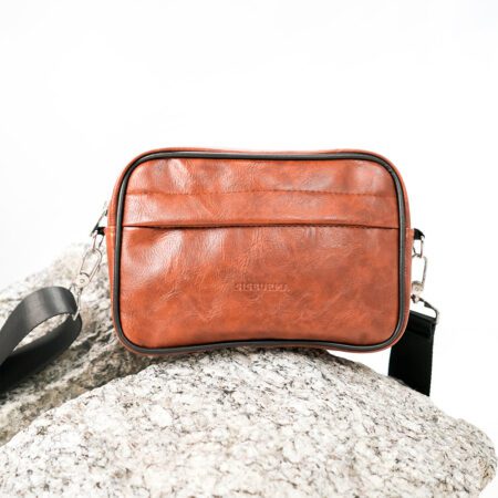 SISBURMA Minimalist Leather Shoulder Bag