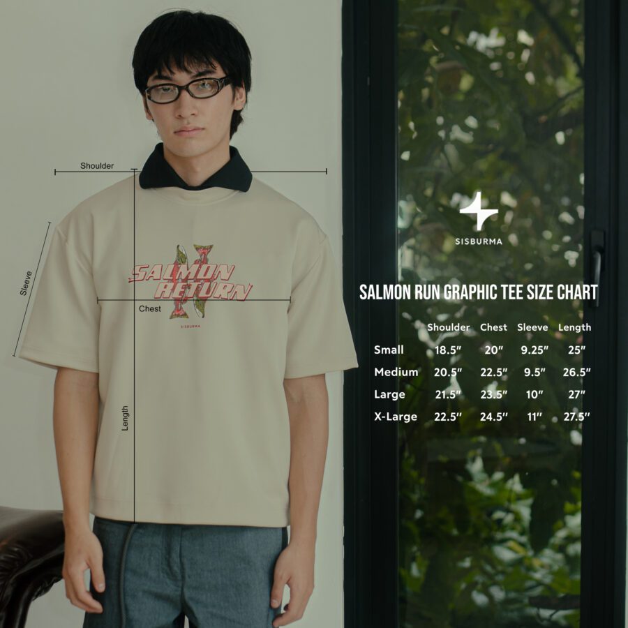 SISBURMA Salmon Run Graphic Tee - Image 13