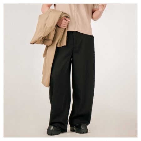 SISBURMA 5 Striped Lines Balloon Wide-Leg Pants