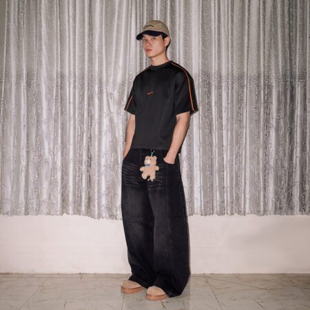 SISBURMA Classic Overlocked Cropped Tee