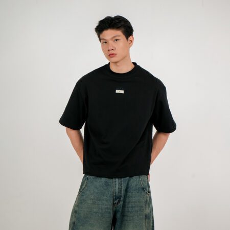 SISBURMA SISEVRYDY Logo-Stitched Cropped Tee