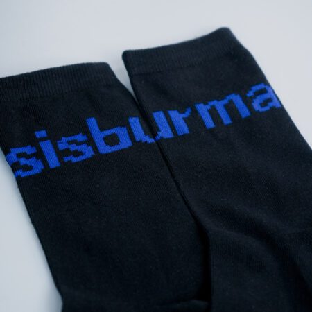 SISBURMA Pixel Blue Sock