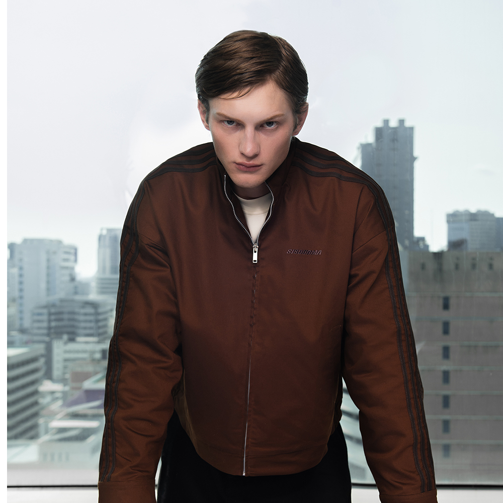 SISBURMA Contrast Piping Racer Jacket - Image 3