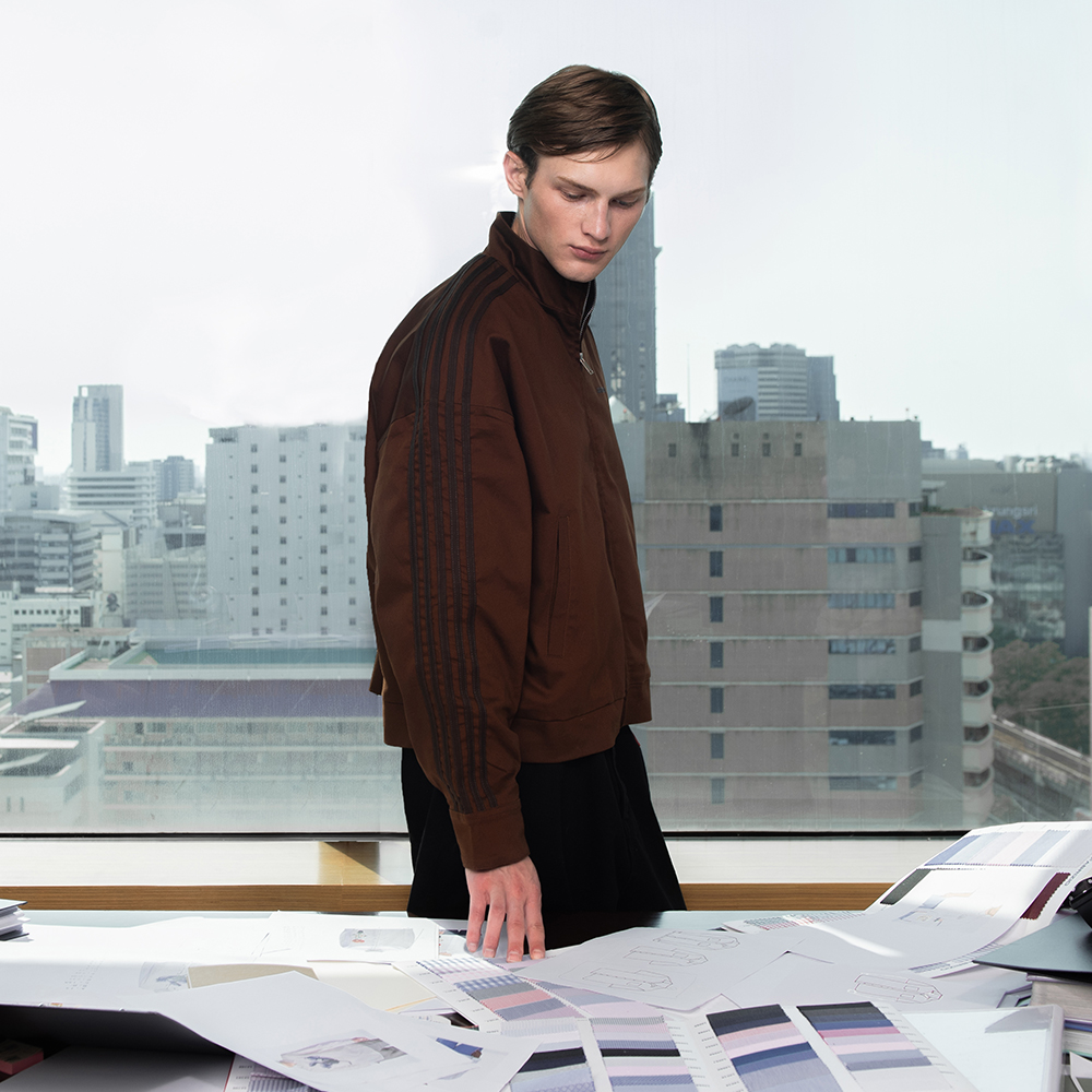 SISBURMA Contrast Piping Racer Jacket - Image 4