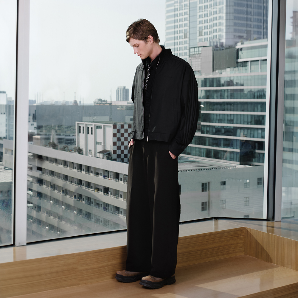 SISBURMA Contrast Piping Racer Jacket - Image 14