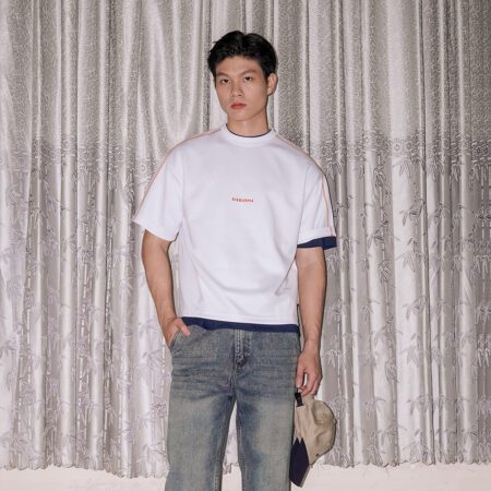 SISBURMA Classic Overlocked Cropped Tee