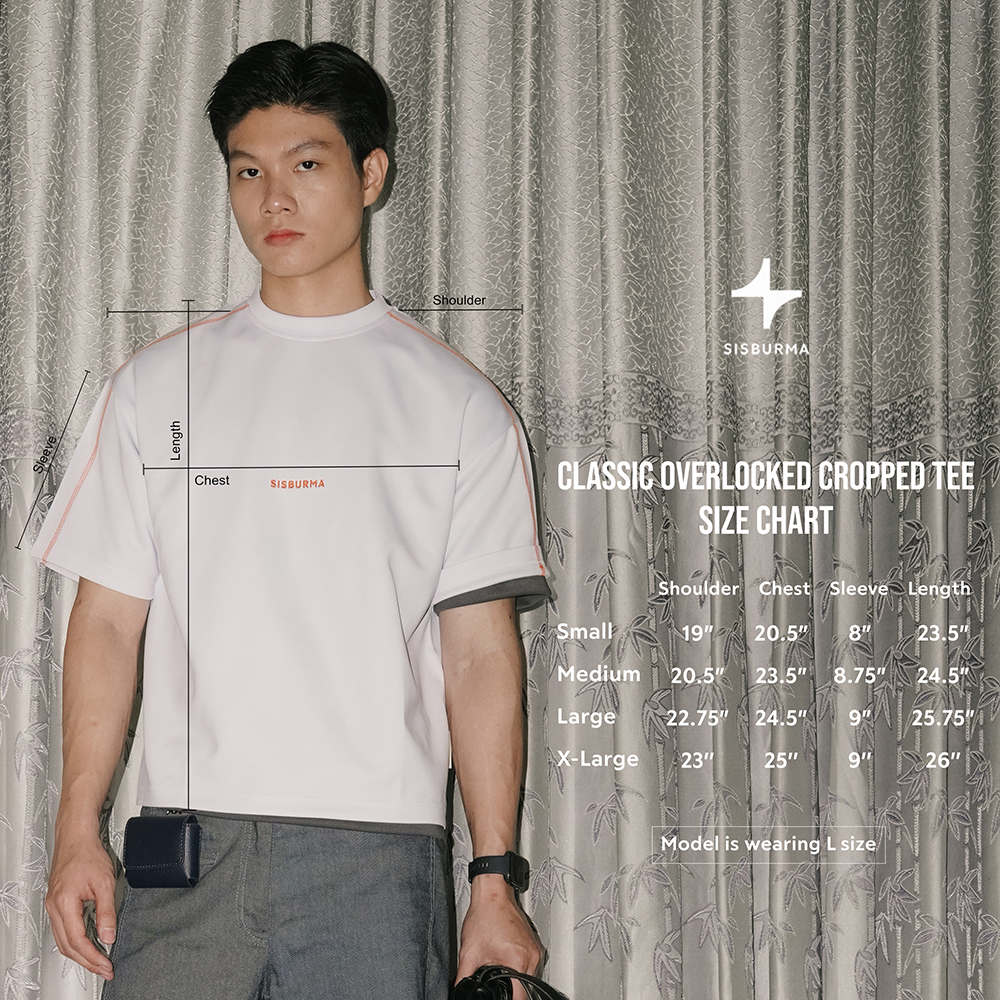 SISBURMA Classic Overlocked Cropped Tee - Image 12