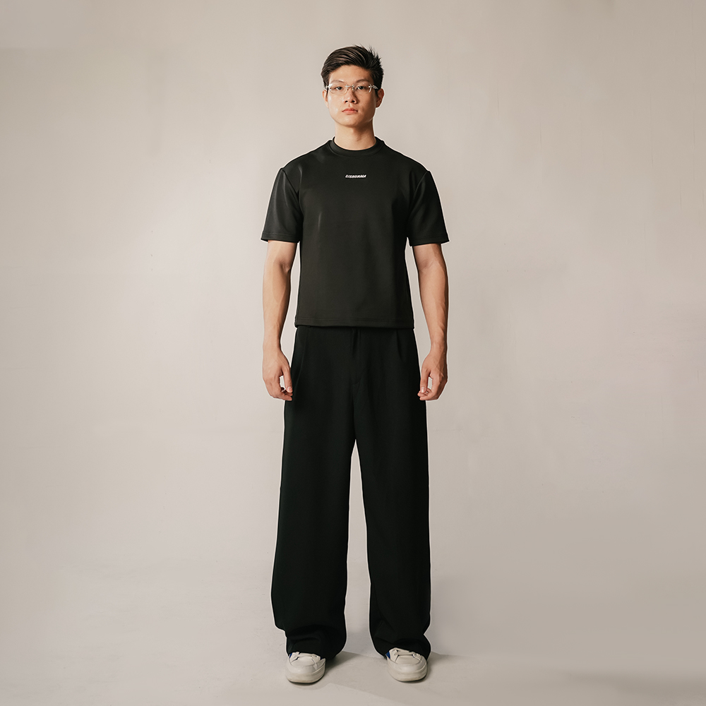SISBURMA Wide Leg Side Pleated Blue Line Pants Vol.2 - Image 2