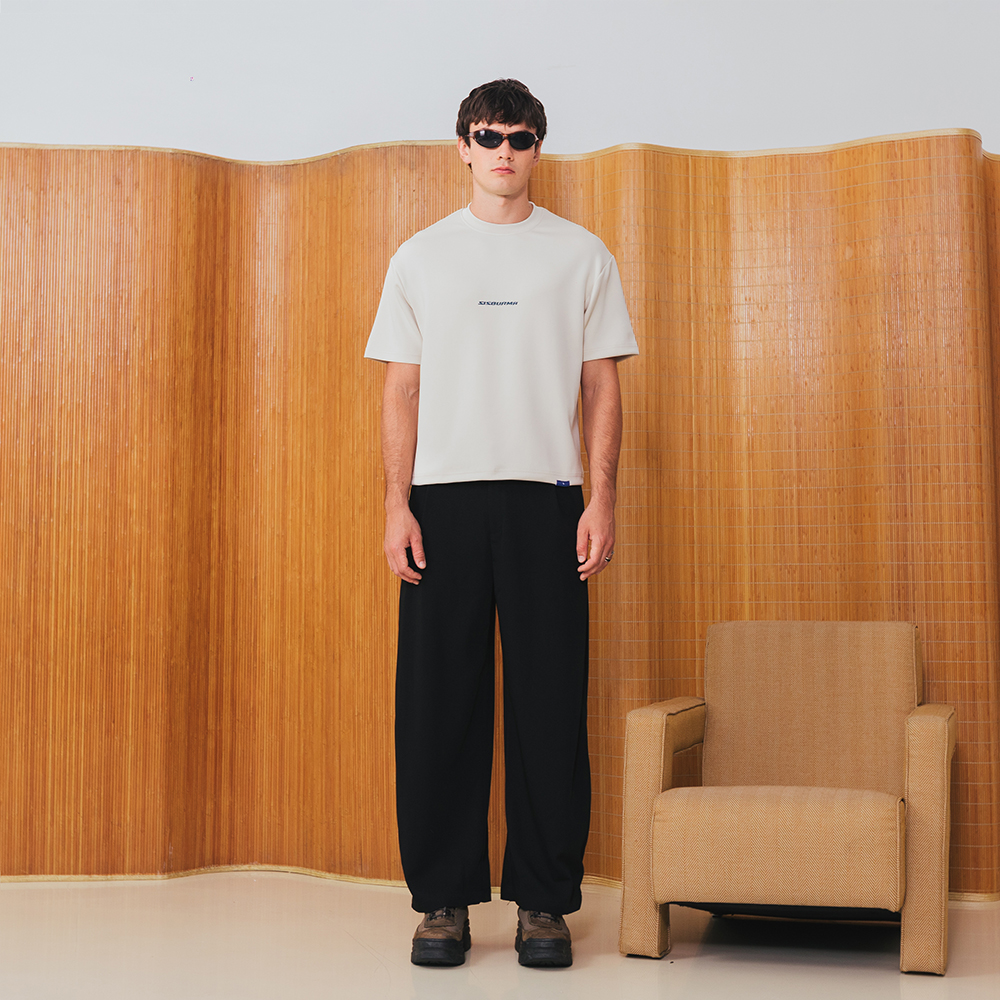 SISBURMA Wide Leg Side Pleated Pants - Image 9