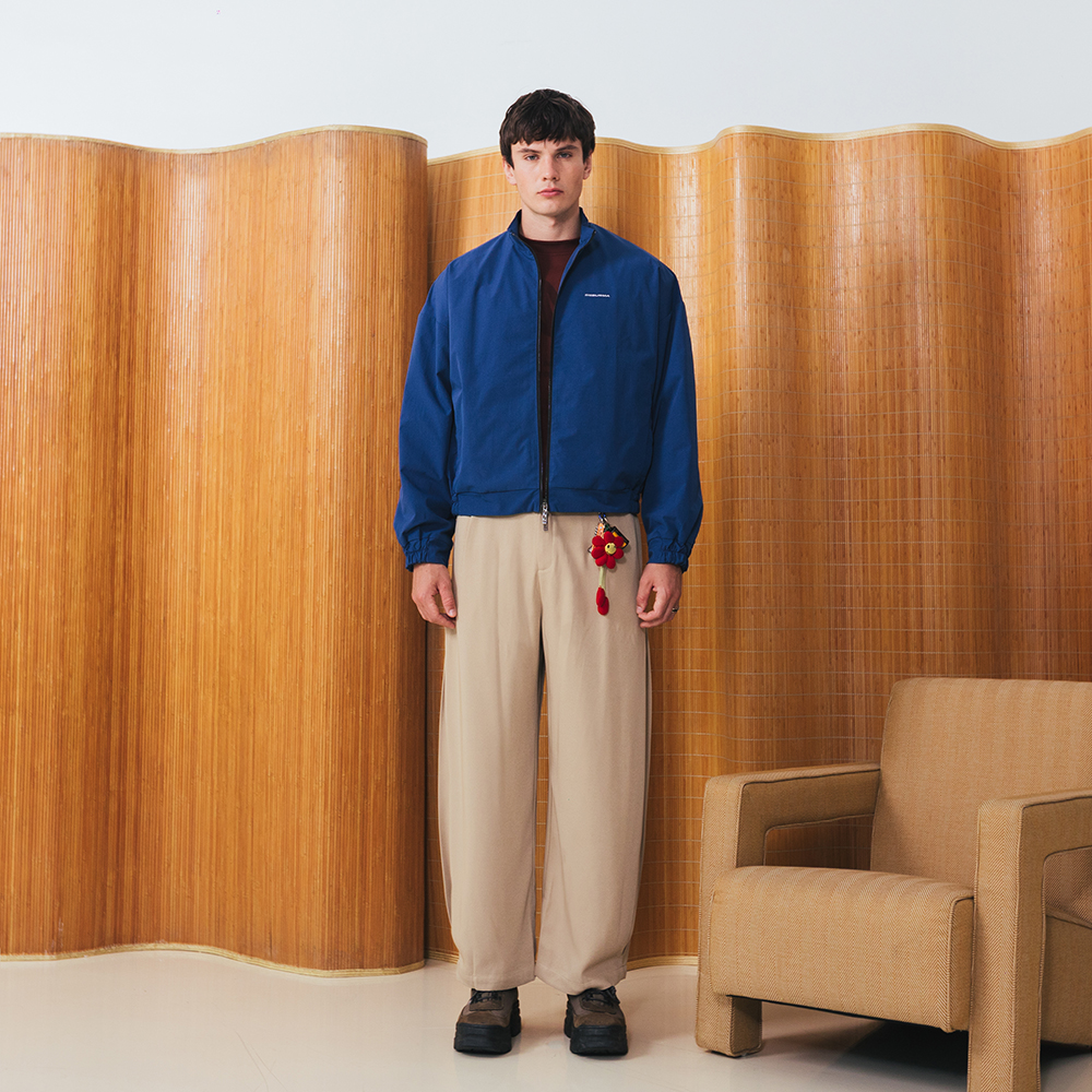 SISBURMA Wide Leg Side Pleated Pants - Image 2