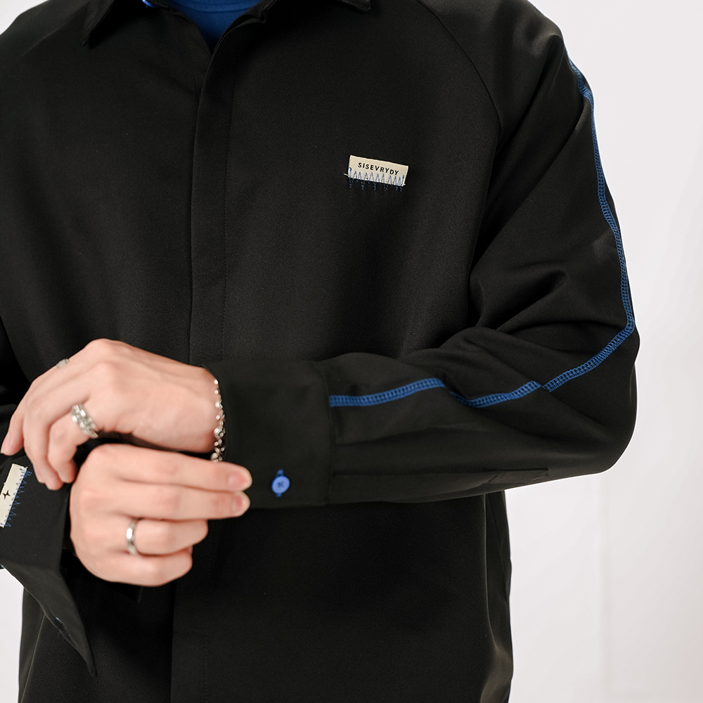 SISBURMA Contrast Blue Line Shirt Vol-2 - Image 10