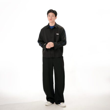 SISBURMA Contrast Blue Line Shirt Vol-2