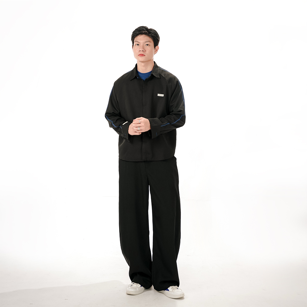 SISBURMA Contrast Blue Line Shirt Vol-2