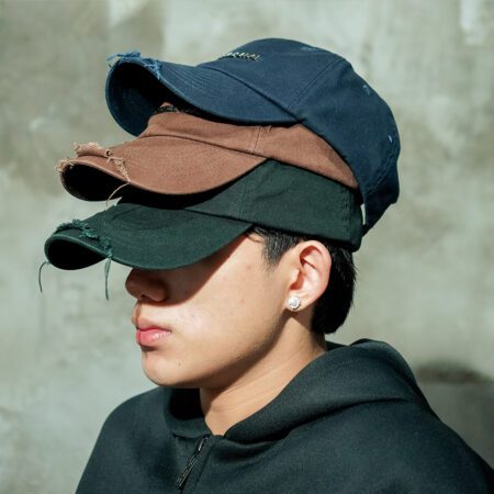 SISBURMA Washed Denim Cap