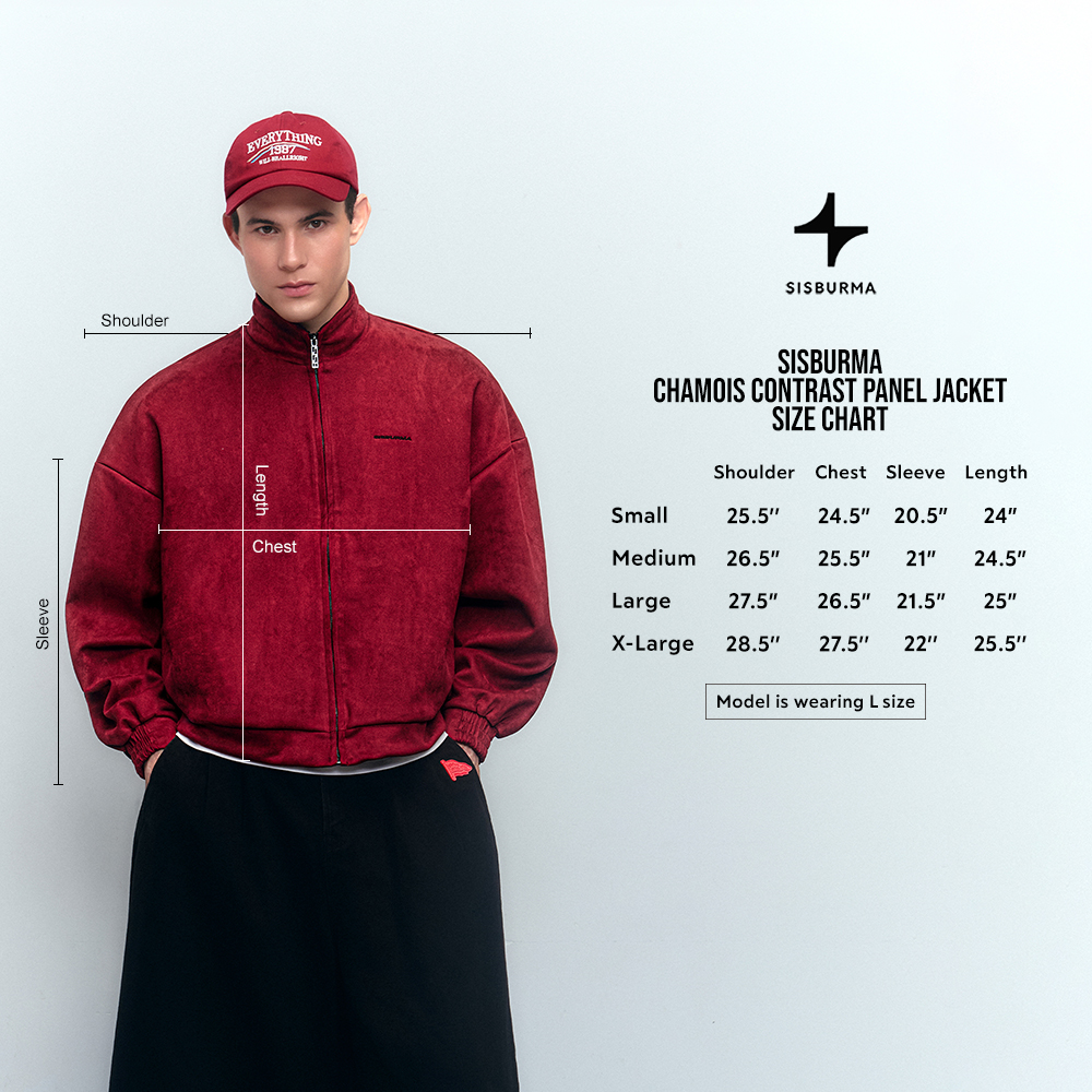 SISBURMA Chamois Contrast Panel Jacket - Image 20